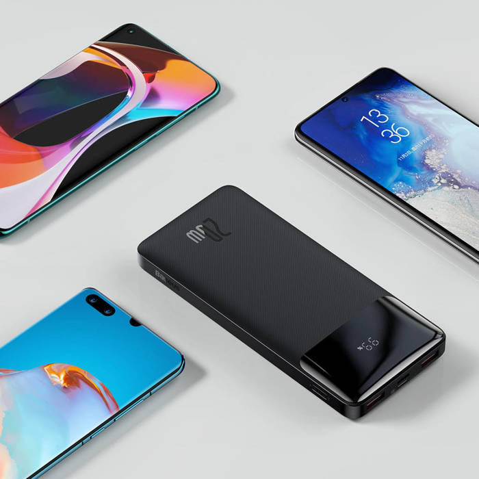 Baseus 20W 10000mAh Bipow Digital Display Power bank - Black