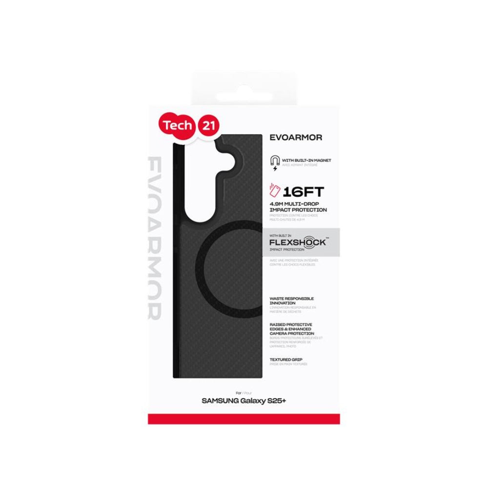 Tech21 EvoArmor Case for Magnet for Samsung S25+ - Black