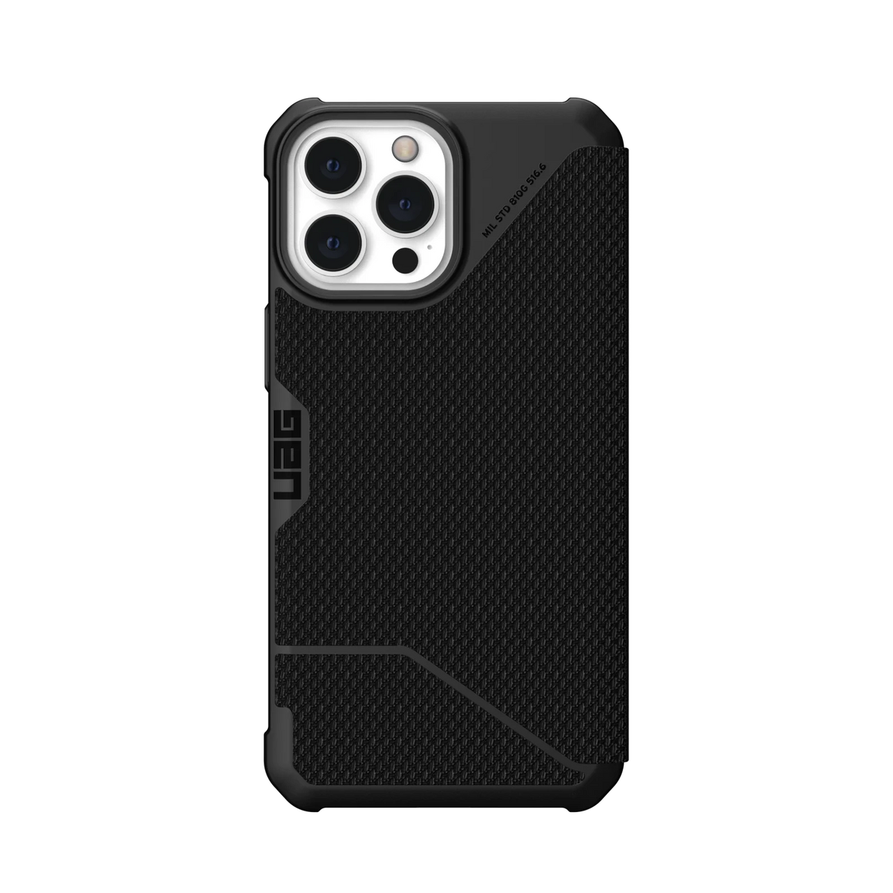 UAG Metropolis Folio 5G Case for iPhone 13 Pro Max - Kevlar Black
