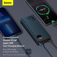 Thumbnail for Baseus Adaman Power Bank 65W 20000mAh FAST charge PD For Laptop / Phone - Blue