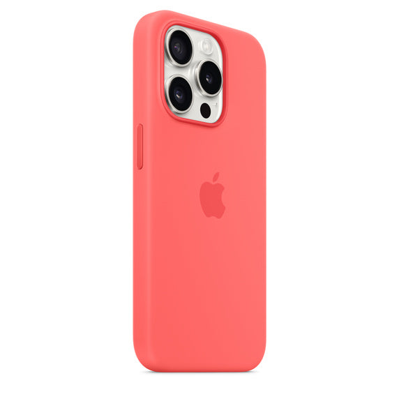 Apple iPhone 15 Pro Silicone Case with MagSafe Guava