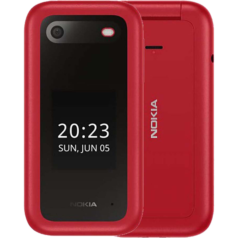 OUT OF STOCK Nokia 2660 Flip (Dual Sim, 2.8", 32GB, 4G) Cradle Bundle - Red