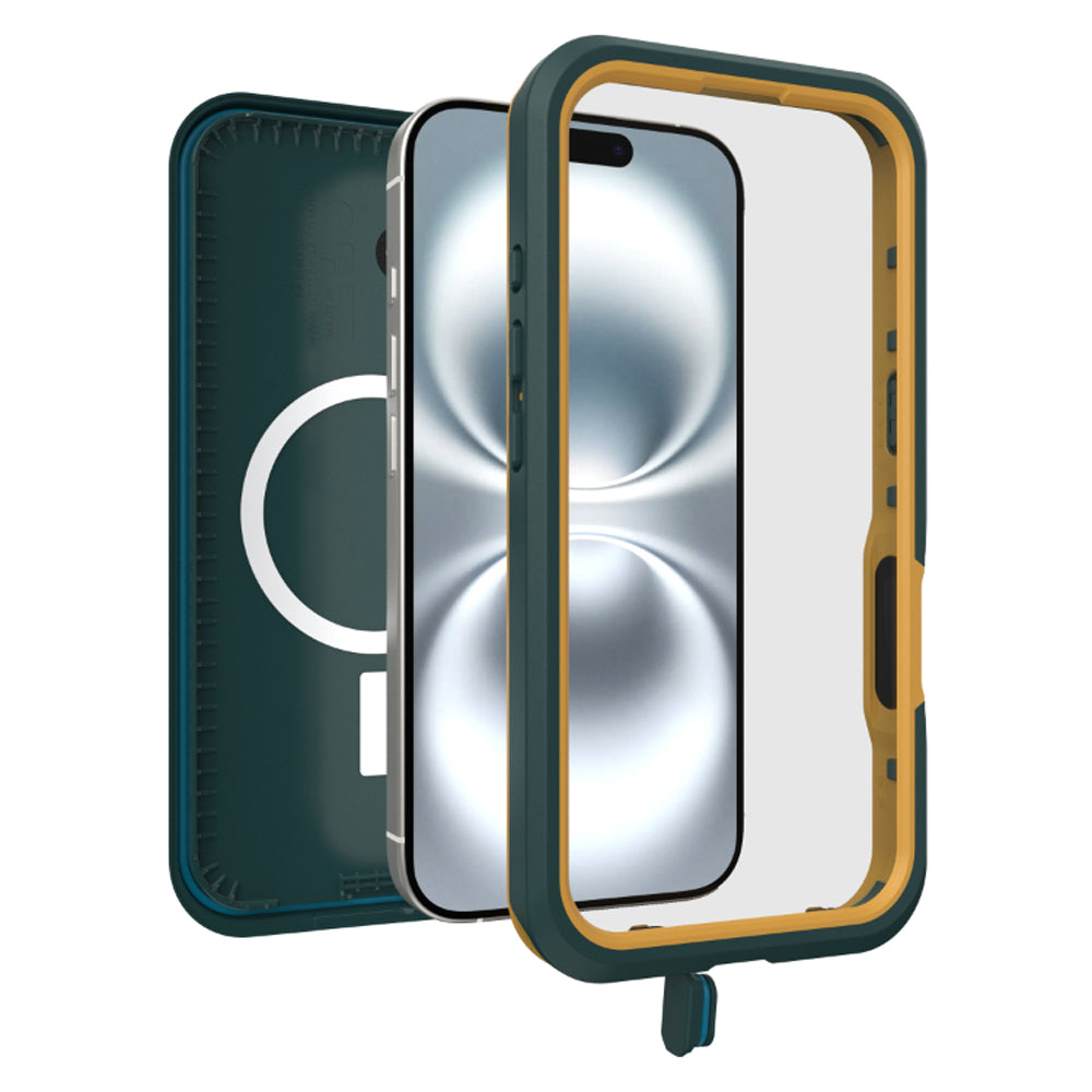 OtterBox Fre MagSafe Waterproof Case for iPhone 16  - Green