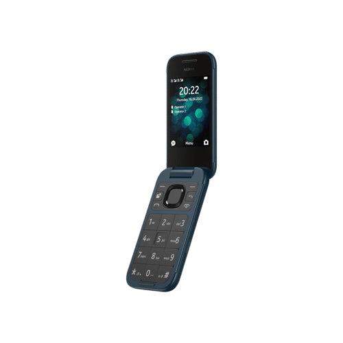 OPEN BOX Nokia 2660 Dual SIM 4G FLIP BIG Button Phone Unlocked - Blue | 12M Warranty
