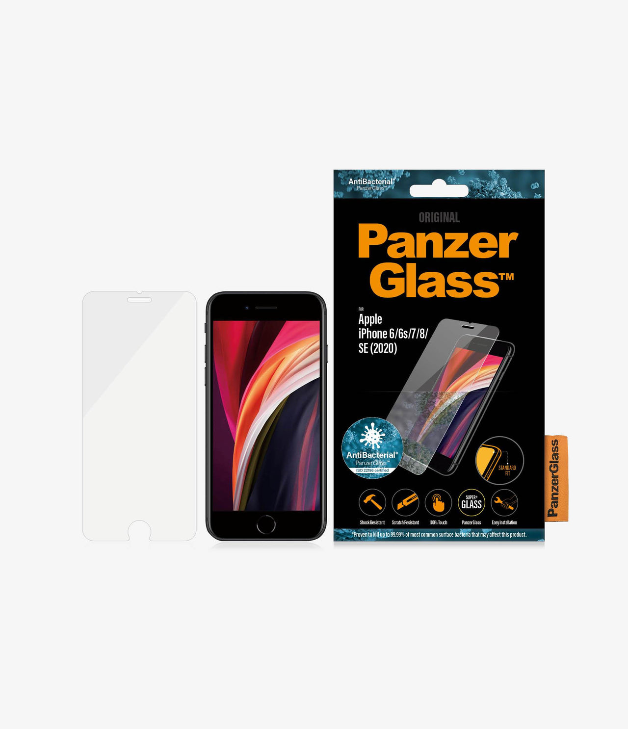 Panzer Glass Screen Protector for iPhone 6/6s/7/8/SE (2020) - Crystal Clear