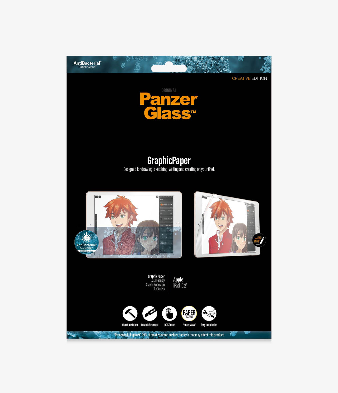 Panzer Glass Graphic Paper Screen Protector for Apple iPad 10.2'' - Paper Feel