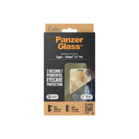 Thumbnail for PanzerGlass EyeCare Ultra Wide Fit Screen Protection with EasyAligner for iPhone 15 Pro Max - Clear