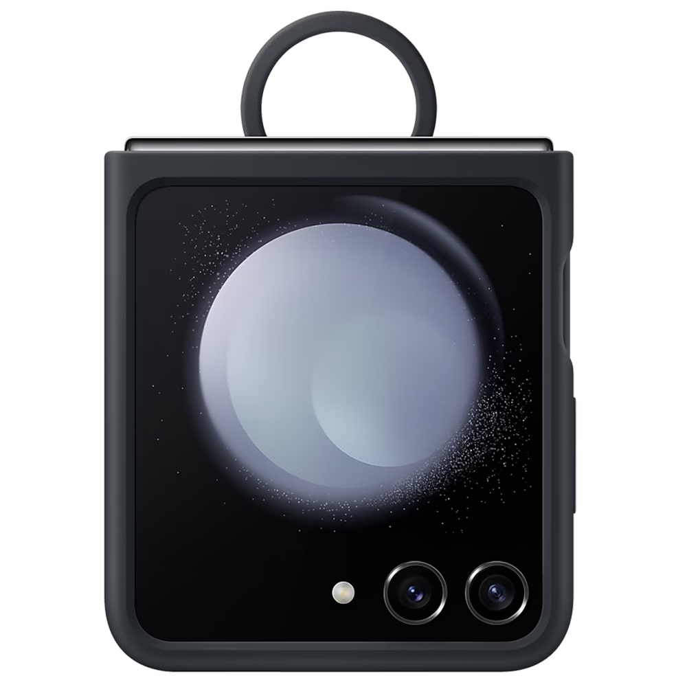 Samsung Silicone Case with Ring for Galaxy Z Flip5 - Indigo