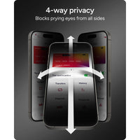 Thumbnail for ZAGG Glass Elite Privacy 360 Screen Protector for iPhone 16 Plus / 15 Plus