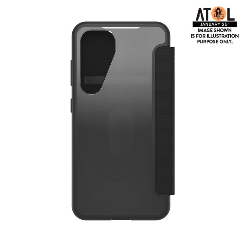 OtterBox React Folio Case for Samsung Galaxy S25 - Black Crystal