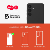 Thumbnail for Tech21 EvoCheck Case for Samsung Galaxy S24 - Smokey/Black