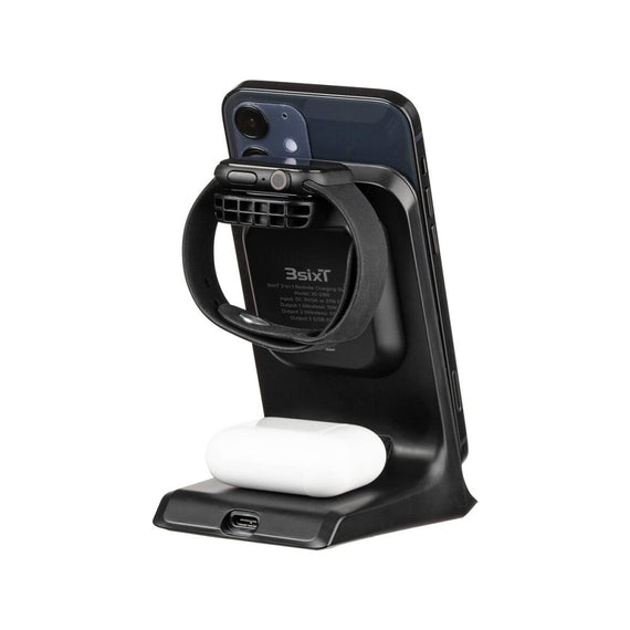 3sixT 3-in-1 Charging Station with AC Wall Charger