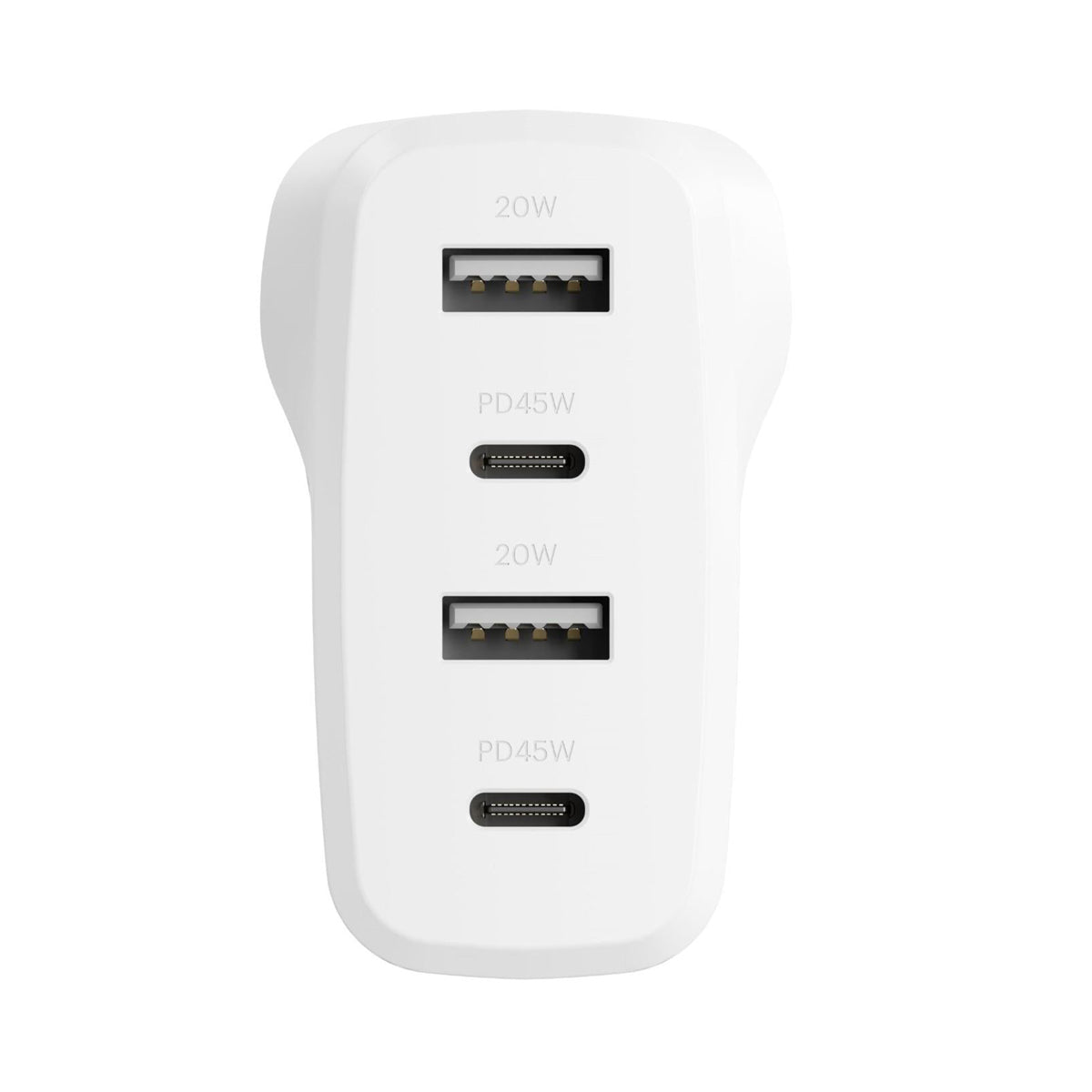 Cygnett PowerPlus 45W Multi-Port AC Charger - White