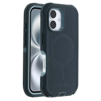 Thumbnail for OtterBox Defender MagSafe Back Case for iPhone 16 - Green