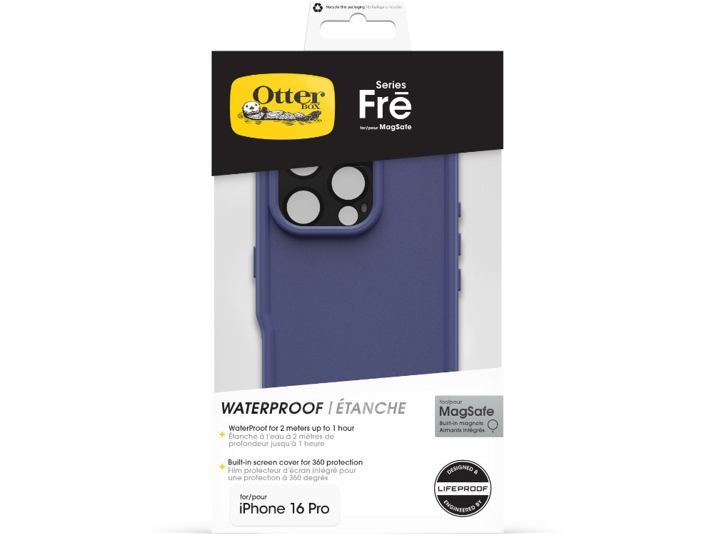 OtterBox Fre MagSafe Waterproof Case for  iPhone 16 Pro - Purple