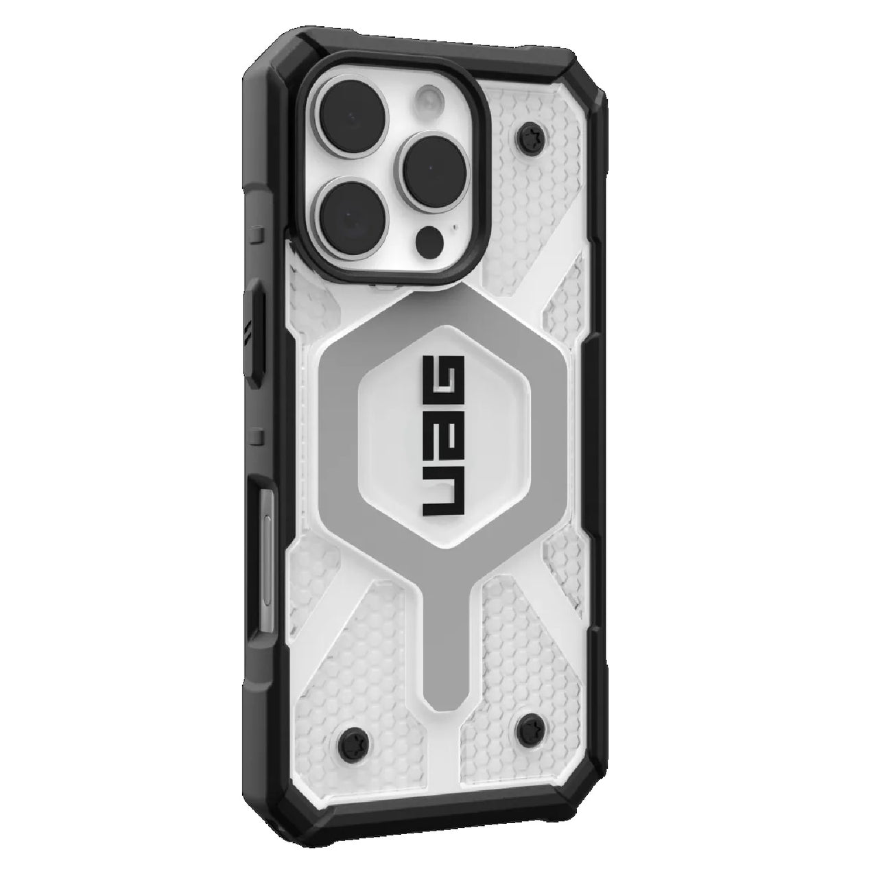 UAG Pathfinder Clear MagSafe Case for Apple iPhone 16 Pro (6.3")-Ice/Silver