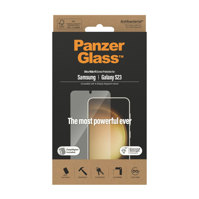 Panzerglass Ultra-wide Easyaligner Screen Protector for Samsung Galaxy S23