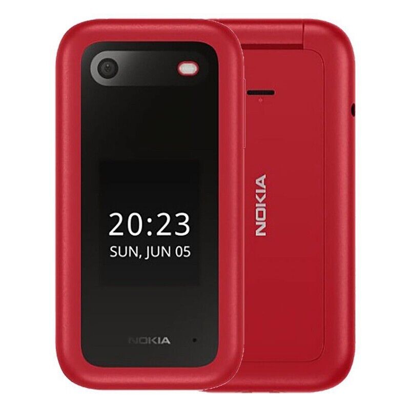 OUT OF STOCK Nokia 2660 Flip (Dual Sim, 2.8", 32GB, 4G) Cradle Bundle - Red
