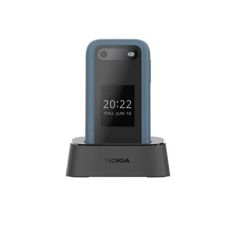 Nokia 2660 Flip (Dual Sim, 2.8", 32GB, 4G) Cradle Bundle - Blue