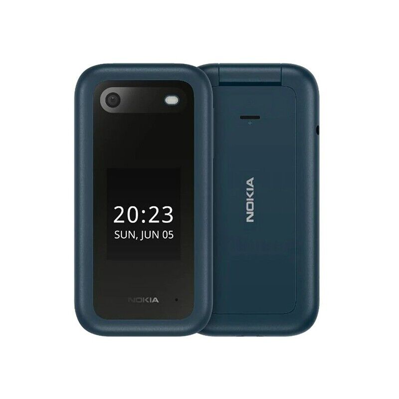 Nokia 2660 Flip (Dual Sim, 2.8", 32GB, 4G) Cradle Bundle - Blue