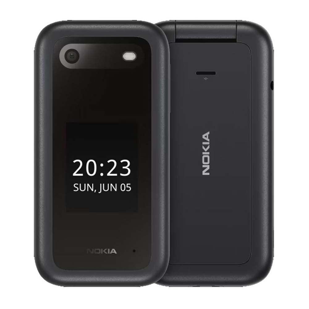 Nokia 2660 Flip (Dual Sim, 2.8", 32GB, 4G) Cradle Bundle - Black