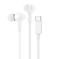 Thumbnail for Belkin SoundForm USBC Wired Headphones with Adjustable Volume Limiter- White