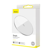 Thumbnail for Baseus Simple Wireless 15W Type-C Charger - White