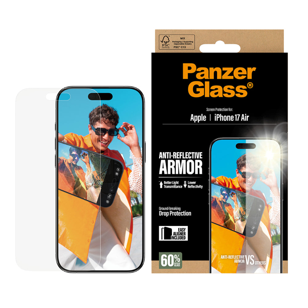 PanzerGlass Ultra-Wide Fit Anti-Ref Screen Protector for iPhone Air