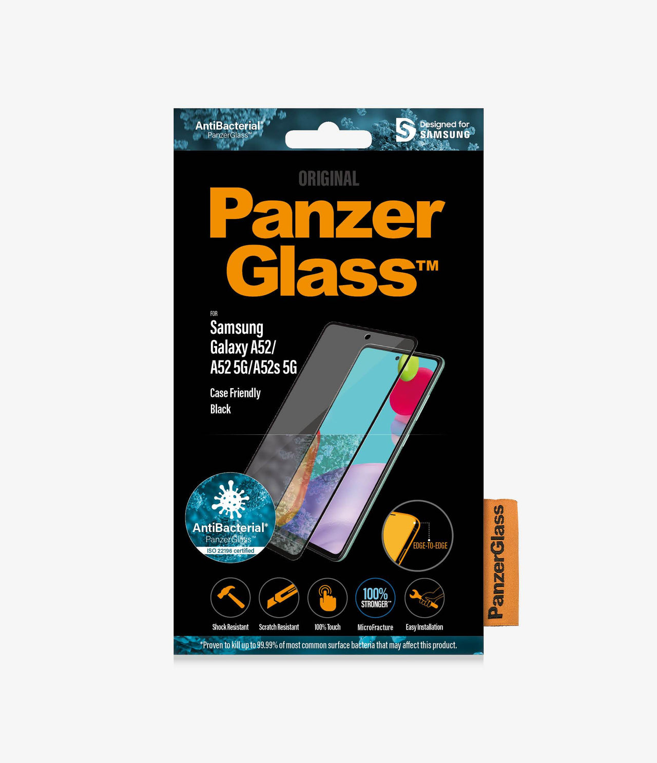 Panzer Glass Screen Protector for Samsung Galaxy A52/A52 5G/ A52s 5G - Black