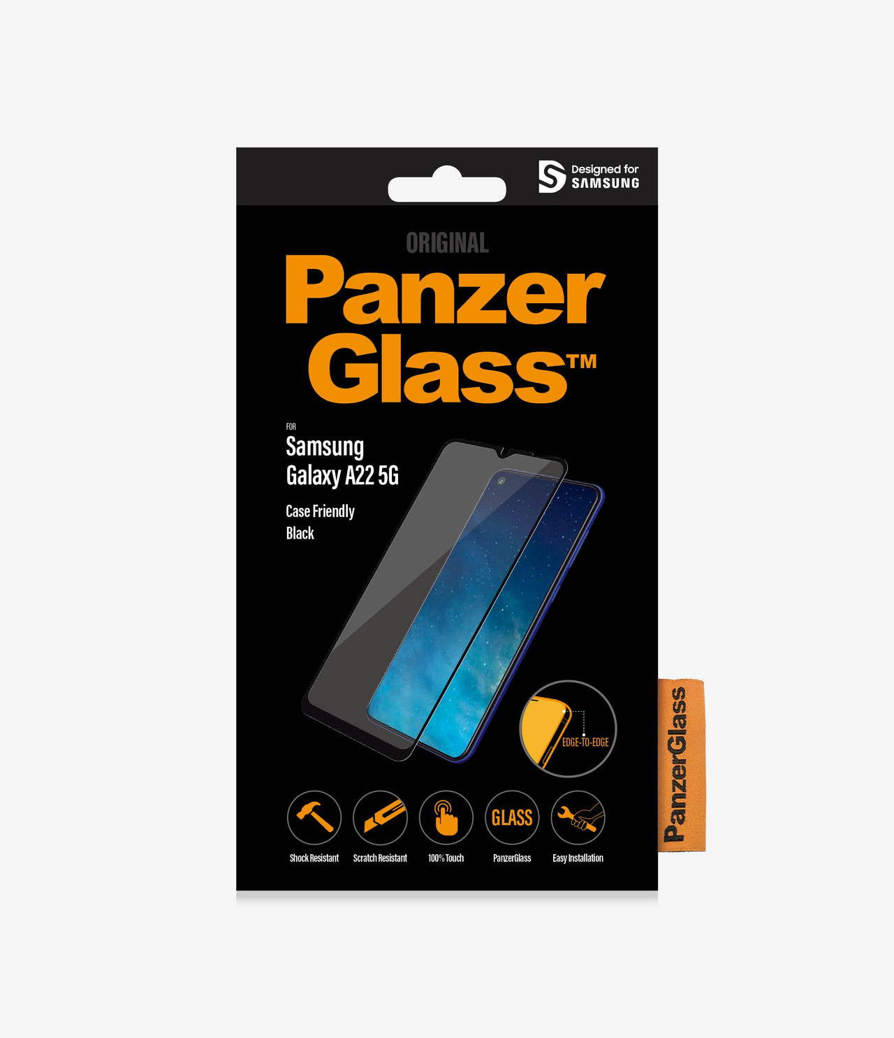 Panzer Glass Screen Protector for Samsung Galaxy A22 5G - Black