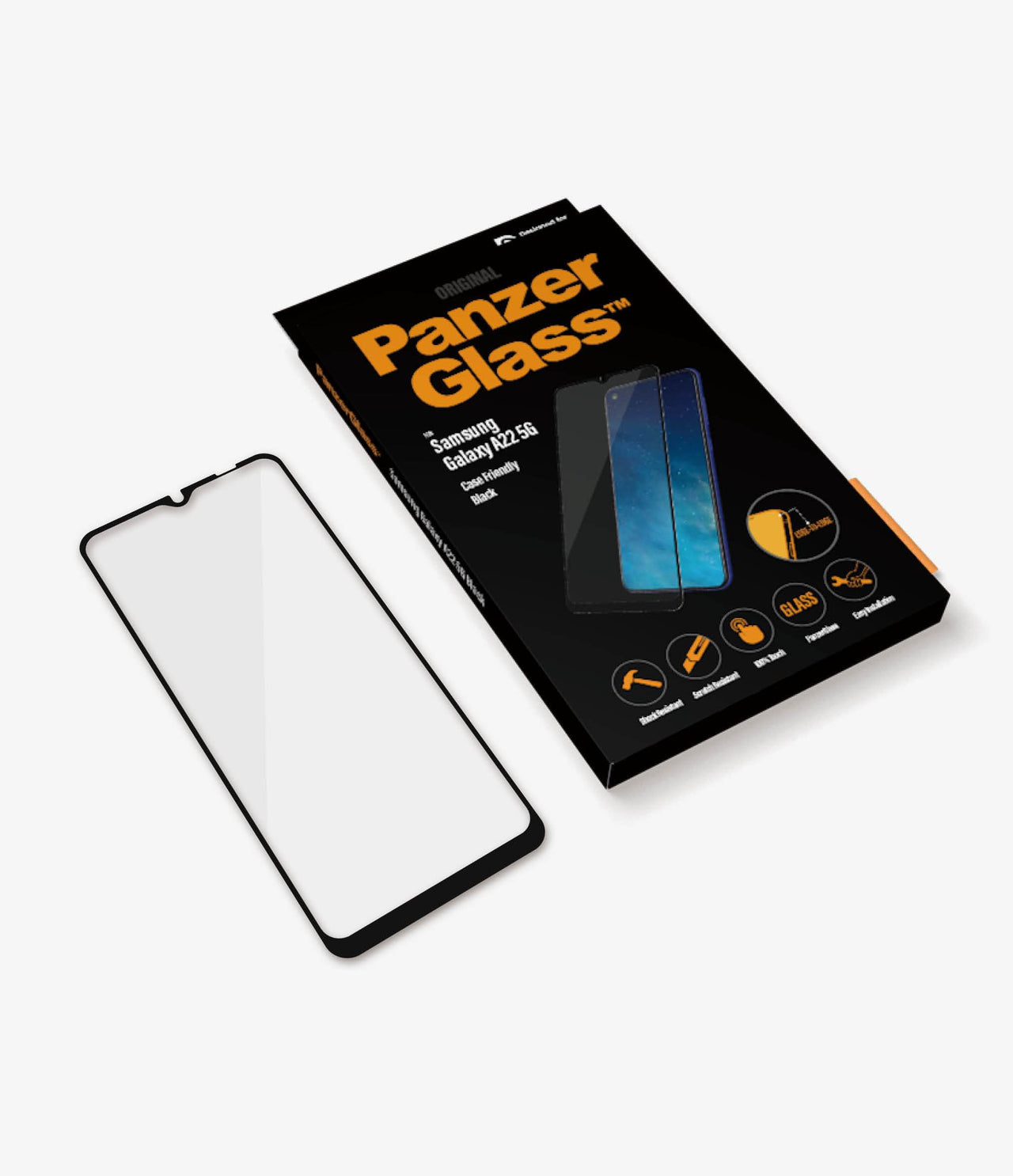 Panzer Glass Screen Protector for Samsung Galaxy A22 5G - Black