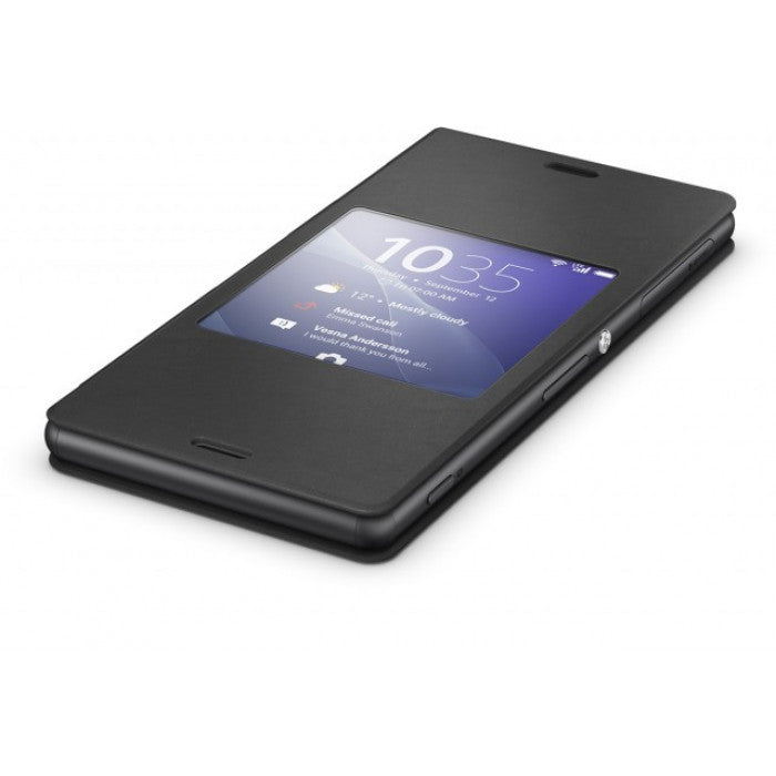 Sony SCR24 Style Cover with Window for Sony Xperia ?3 - Black