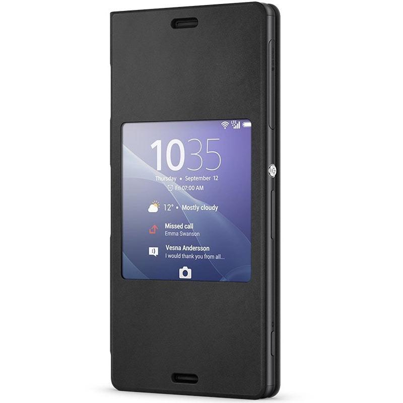 Sony SCR24 Style Cover with Window for Sony Xperia ?3 - Black