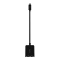 Thumbnail for Belkin Rockstar 3.5mm Audio plus USB-C Charge Adapter - Black
