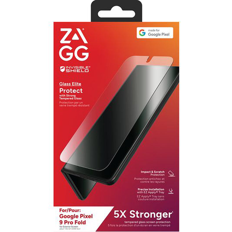 ZAGG InvisibleShield Glass Elite Screen Protector for Pixel 9 Pro Fold - Clear