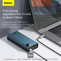 Thumbnail for Baseus Adaman Power Bank 65W 20000mAh FAST charge PD For Laptop / Phone - Blue