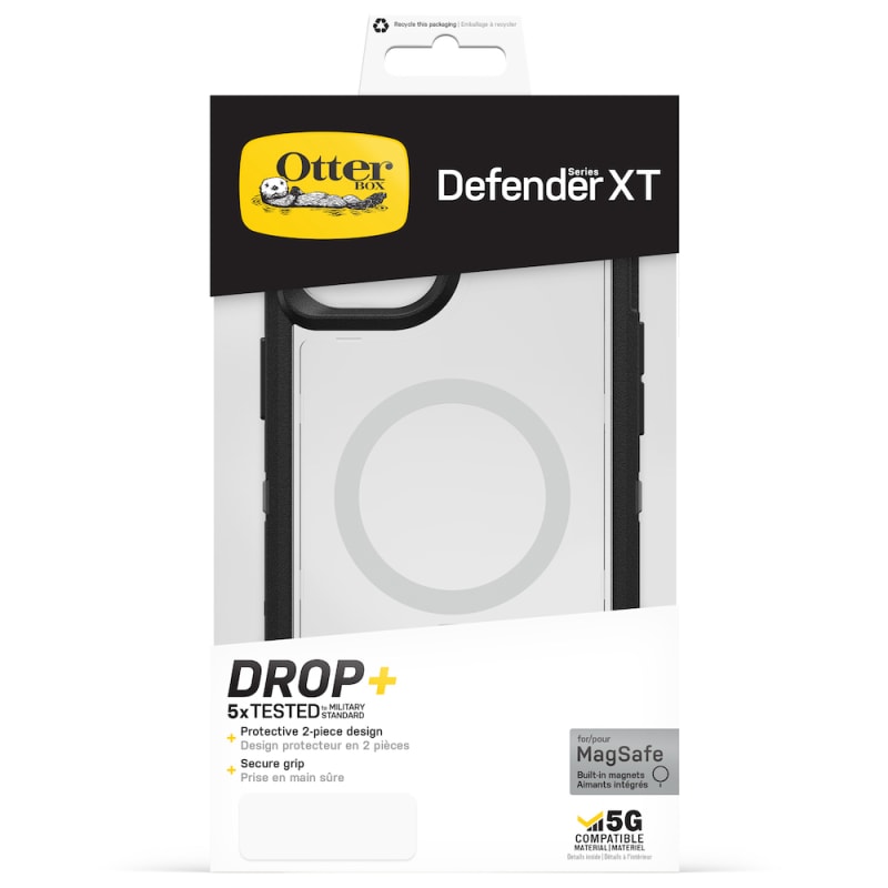 Otterbox Defender XT Clear MagSafe Case For iPhone 14 Plus (6.7") - Clear/Black
