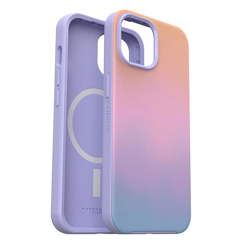 OtterBox Symmetry+ MagSafe case for iPhone 15 - Soft Sunset Purple