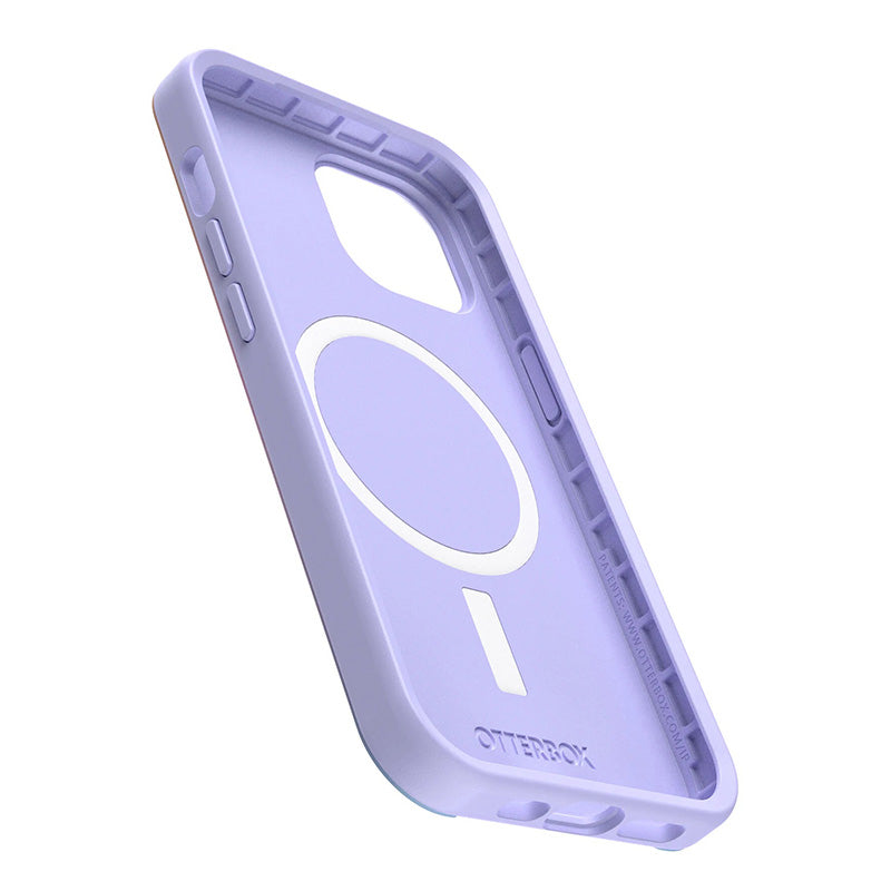 OtterBox Symmetry+ MagSafe case for iPhone 15 - Soft Sunset Purple
