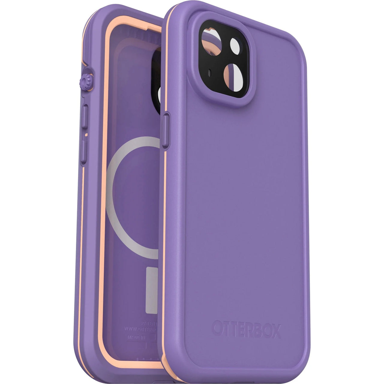 OtterBox Fre MagSafe Case for Apple iPhone 15 - 6.1" - Rule of Plum Purple