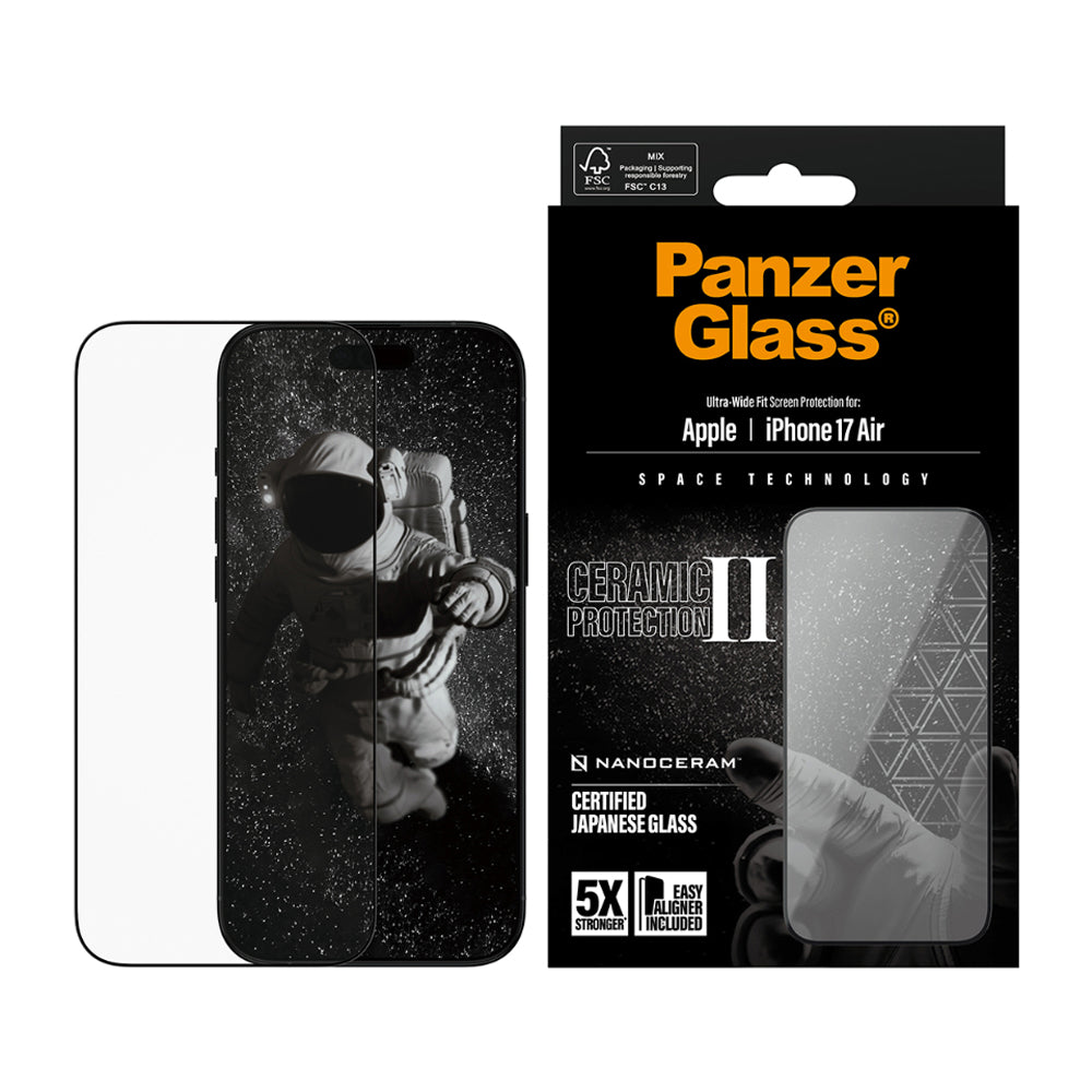 PanzerGlass Ultra-Wide Fit Ceramic Screen Protector for iPhone Air