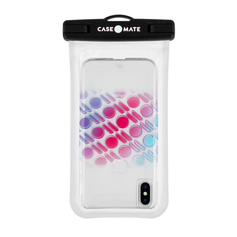 Case-Mate Waterproof Pouch Case for Universal up to 6.5" Device - Clear / Black
