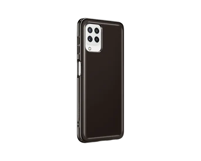 Samsung Galaxy A22 4G Soft Clear Cover Case - Black
