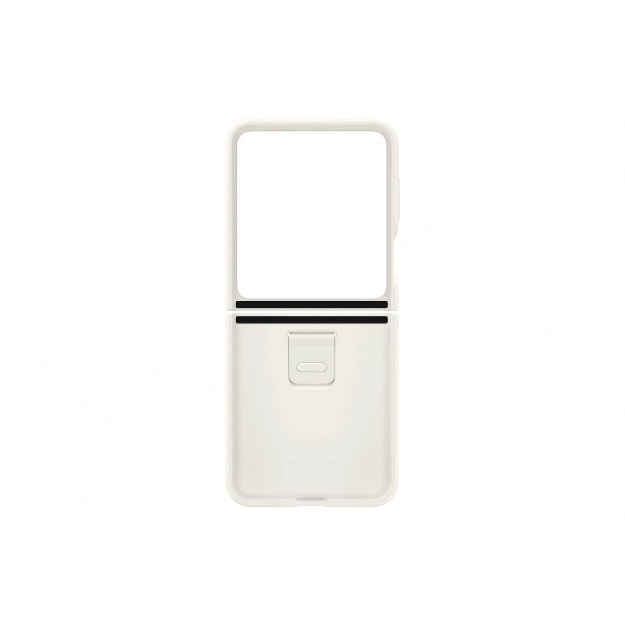 Samsung Silicone Case with Ring for Galaxy Z Flip5 - Cream