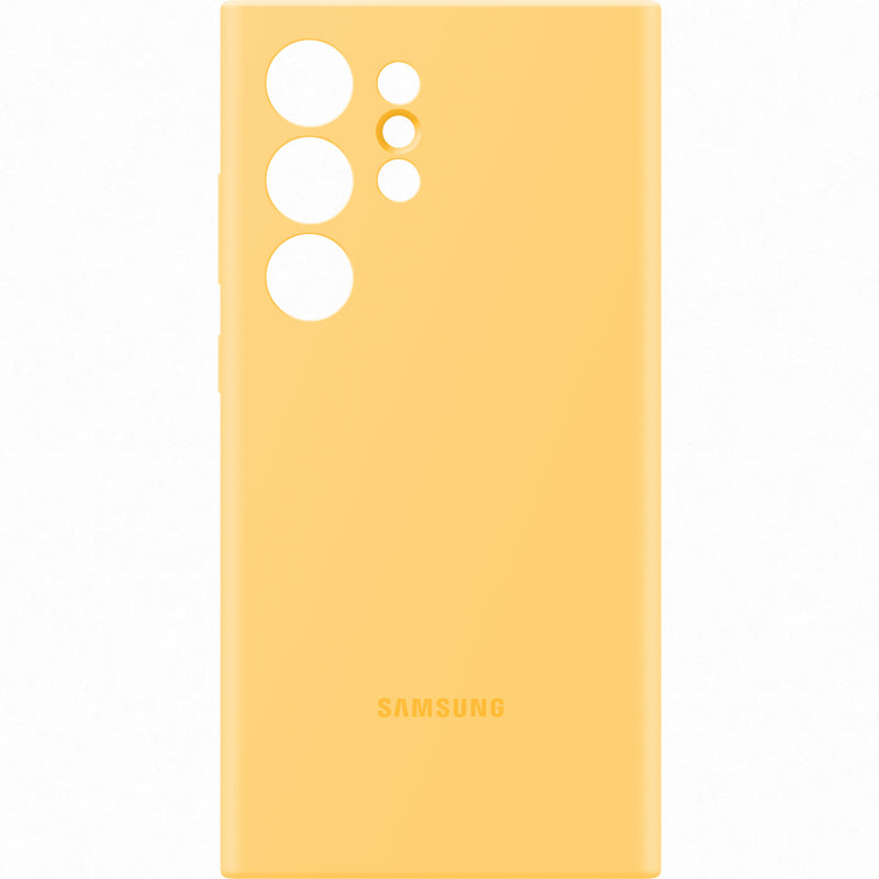 Samsung Silicone Case for Galaxy S24 Ultra - Yellow