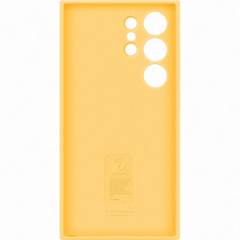 Samsung Silicone Case for Galaxy S24 Ultra - Yellow