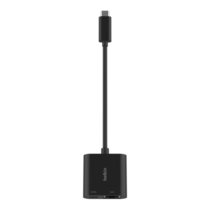 Belkin Connect USB-C to Ethernet + Charge Adapter- Black