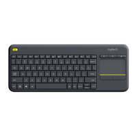 Thumbnail for Logitech K400 Plus Wireless Touch Keyboard - Black