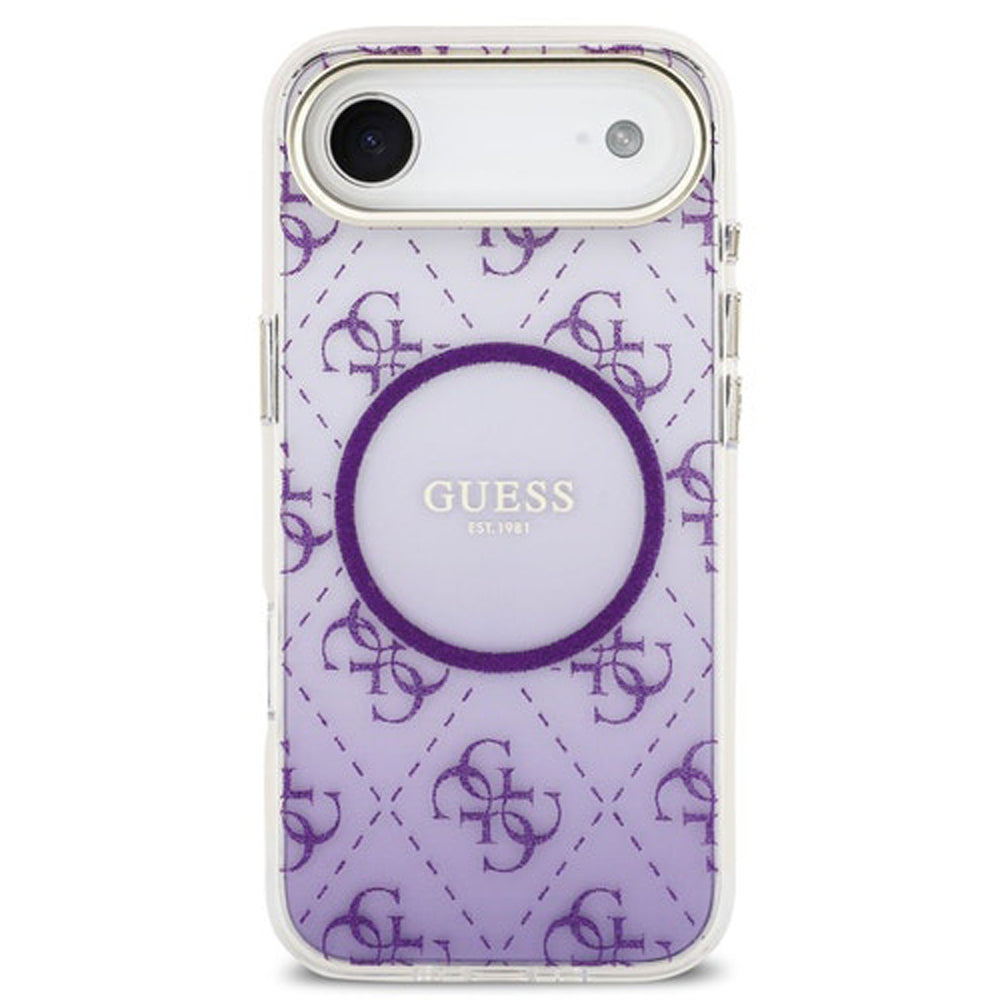 Guess 4G Glitter Gradient MagSafe Case for iPhone Air - Purple