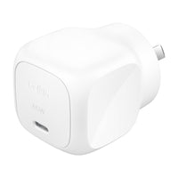 Thumbnail for Belkin BoostCharge 65W USB-C Cubic Wall Charger – White